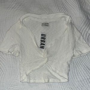 UO ribbed collared shirt